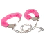 Фиксаторы для ног Furry Leg Cuffs 65 cm, розовые - Фото №2