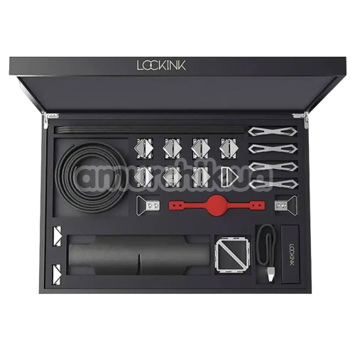 Бондажный набор Lockink Sevanda Bondage & Restraints Set, черный