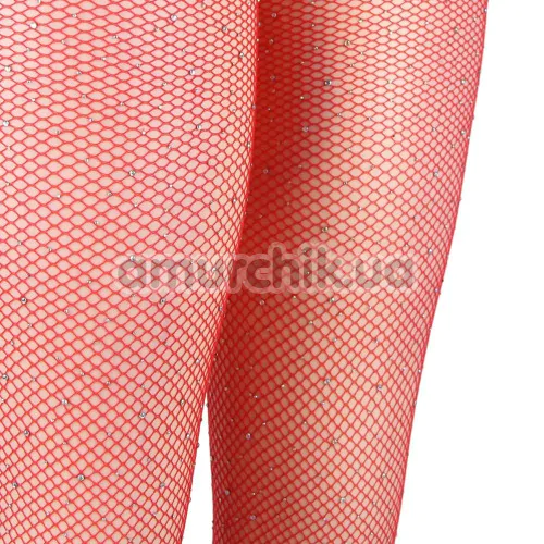 Колготки Star Night Diamonds Pantyhose, красные