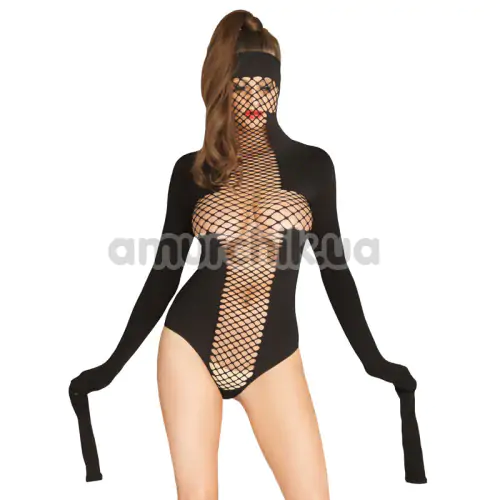 Боді Leg Avenue Masked Teddy, чорне