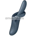 Вибратор c ротацией и подогревом Satisfyer Heat Flex 4, синий - Фото №1