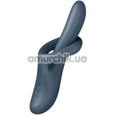 Вібратор з ротацією і підігрівом Satisfyer Heat Flex 4, синій - Фото №1