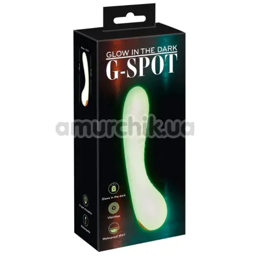 Вибратор для точки G Glow In The Dark G-Spot, светящийся в темноте