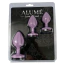 Набор анальных пробок с фиолетовым кристаллом Alume Silicone Plug, фиолетовый - Фото №9
