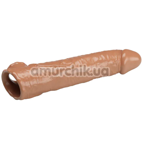 Насадка на пеніс Pretty Love Silas, світло-коричнева