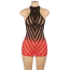 Платье Star Night Seductive See-Through Fishnet Halter Dress, черно-красное - Фото №5