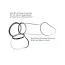 Набор эрекционных колец Fantasy C-Ringz Silicone 3-Ring Stamina Set, черный - Фото №7