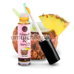 Блеск для губ с эффектом вибрации Secret Play Vibrant Kiss Pleasure For Two Lip Gloss Pina Colada - пина колада, 6 мл - Фото №1