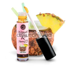 Блеск для губ с эффектом вибрации Secret Play Vibrant Kiss Pleasure For Two Lip Gloss Pina Colada - пина колада, 6 мл - Фото №1