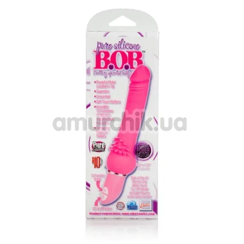 Вибратор Pure Silicone B.O.B., розовый