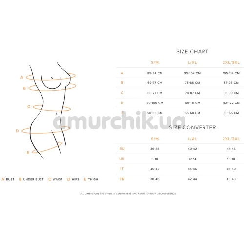Набор из 5 трусиков Obsessive Violami, черный