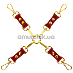 Ремінці для фіксаторів Taboom Bondage in Luxury Hogtie, червоні - Фото №1