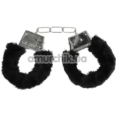 Наручники Ouch! Beginner's Furry Handcuffs, черные - Фото №1