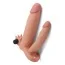Подвійна насадка - подовжувач пеніса з вібрацією Lovetoy Pleasure X-Tender Series LV314100, тілесна - Фото №2