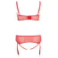 Комплект Cottelli Lingerie Set 221263334, красный: бюстгальтер + трусики с подвязками для чулок - Фото №10