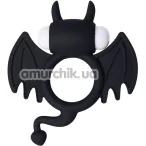 Ерекційне кільце з вібрацією JOS Cocky Devil, чорне - Фото №1