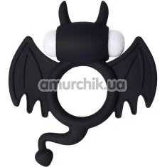 Ерекційне кільце з вібрацією JOS Cocky Devil, чорне - Фото №1