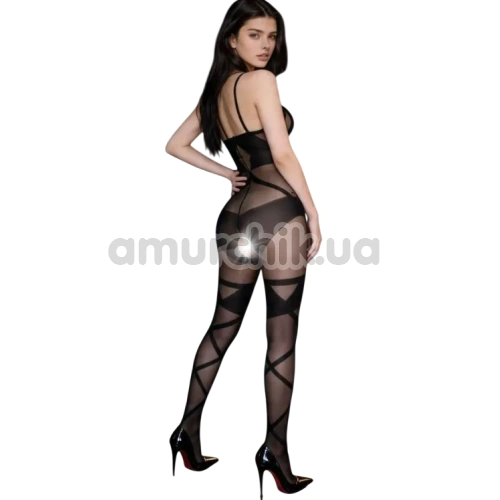 Комбінезон Star Night Geometric Bodystocking, чорний