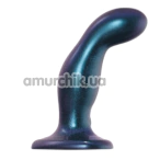 Вібратор для точки G Strap-On-Me Fingering & Vibrating Dildo M, синій - Фото №1