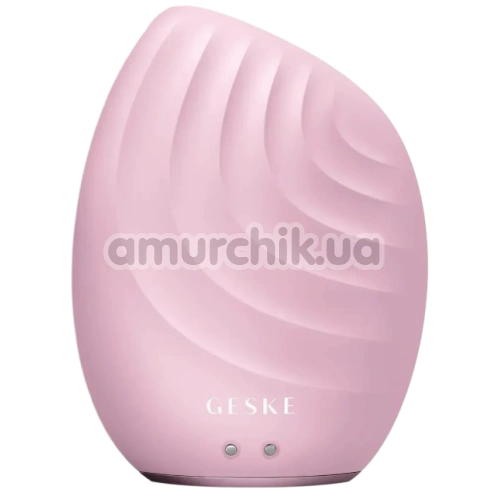 Ультразвуковая щетка для лица Geske Sonic Facial Brush 5 in 1, светло-розовая