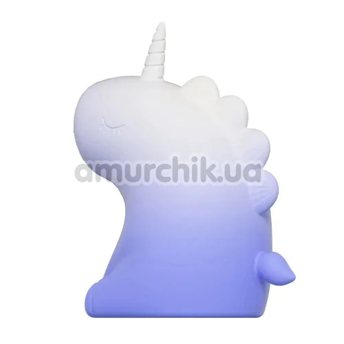 Симулятор орального секса для женщин с вибрацией Univibe Sexy Unicorn, бело-фиолетовый