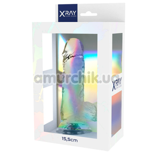 Фаллоимитатор XRAY 15.5 см, прозрачный