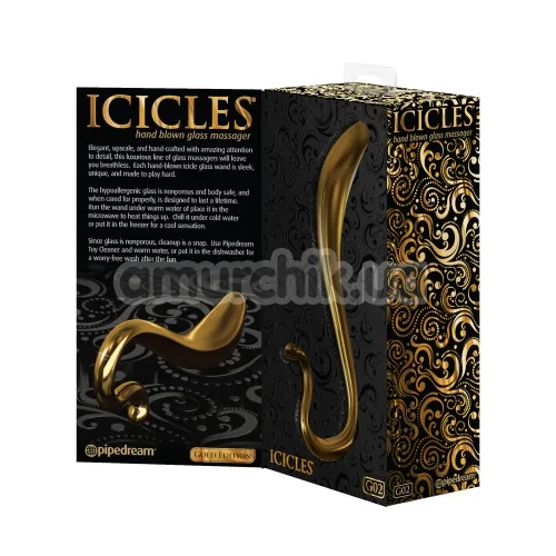 Стимулятор простаты для мужчин Icicles Gold Edition G02