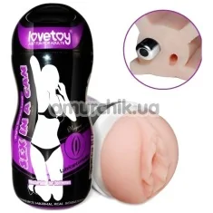 Мастурбатор с вибрацией Sex In A Can Vibrating Vagina Tunnel - Фото №1