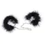 Наручники с черными перьями DS Fetish Handcuffs With Feathers, серебряные