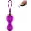 Вагинальные шарики с вибрацией Foxshow Vibrating Silicone Kegel Balls, фиолетовые - Фото №8