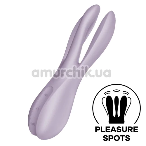 Кліторальний вібратор Satisfyer Threesome 2, фіолетовий