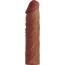 Насадка - удлинитель пениса Lovetoy Pleasure X-Tender Series LV1052, коричневая - Фото №1