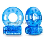 Набор виброколец для члена Stay Hard Vibrating Cock Rings, синий - Фото №1