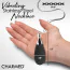 Вибратор-подвеска Charmed Vibrating Silicone Teardrop Necklace, черный - Фото №4