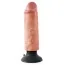 Вибратор King Cock Vibrating Cock 19.7 см, телесный - Фото №1
