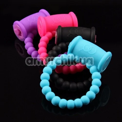 Виброкольцо Beaded Vibrating Ring, черное