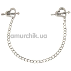 Зажимы для сосков Bad Kitty Heart Shaped Nipple Clamps, серебряные - Фото №1
