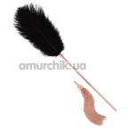 Флогер з пір'їнкою для пестощів Rosy Gold Nouveau Feather Tickler & Whip, золотий - Фото №1