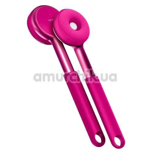 Звукова щітка для тіла Geske Sonic LED Full-Body Brush 9 in 1, яскраво-рожева
