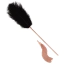Флоггер с перышком для ласк Rosy Gold Nouveau Feather Tickler & Whip, золотой - Фото №1