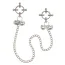 Зажимы для сосков Nipple Grips 4-Point Nipple Press With Bells, серебряные - Фото №1