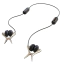 Зажимы для сосков с вибрацией Tingon N1 Vibrating Nipple Clamps, черные - Фото №3