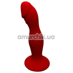 Анальная пробка Loveshop Silicone Realistic Plug, красная - Фото №1