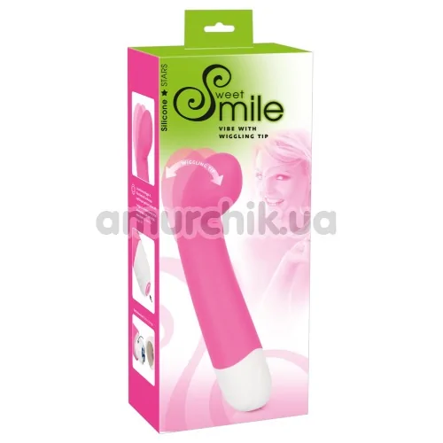 Вібратор для точки G Smile Vibe With Wiggling Tip, рожевий