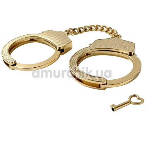 Наручники DS Fetish Luxury Metal Handcuffs, золоті