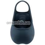 Насадка на мошонку з вібрацією Boners Stimulating Ball Pouch, синя - Фото №1