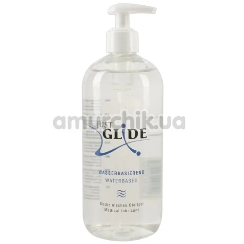 Лубрикант Just Glide Waterbased, 500 мл - Фото №1