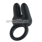 Виброкольцо для члена Passion Play Silicone Rabbit Vibrating Cockring Standard, черное - Фото №1