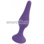 Анальная пробка Boss Series Silicone Purple Plug Large, фиолетовая - Фото №1
