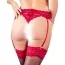Комплект Cotelli Collection String & Suspender Belt 2321874 красный: трусики-стринги + пояс для чулок - Фото №2